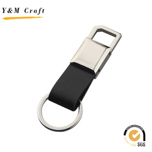 Promotional Gift Logo Print Car Leather Keychain with Cheap Price